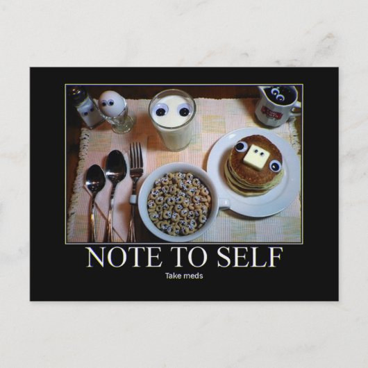 Medsを取って下さい! 郵便はがき ポストカード (正面)