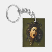 MedusaのCaravaggio氏の絵画芸術神話カンフの首席 キーホルダー (正面左)