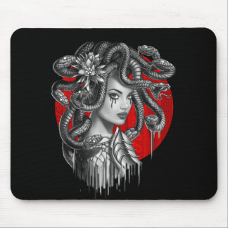 MEDUSA – ギリシャ神話タトゥーのスネークヘッドガール マウスパッド