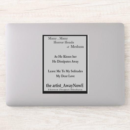 Medusa 1MMHeadsフレーズ2025ホラーブックシール シール (コンピューター)