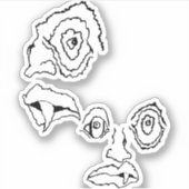 Medusa 1MMHeads DoubleHeaded 2025ホラーブック シール (正面)