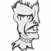 Medusa 2MMHeads Diecut 2025ホラーブックアウェイノウ シール (正面)