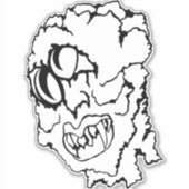 Medusa 3MMHeads Diecut 2025ホラー書籍Awaynowe シール (正面)