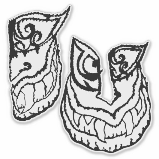 Medusa awaynowe Horror 13MMHeads DoubleHeaded 2025 シール (正面)