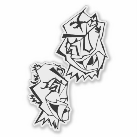 Medusa awaynowe Horror 14MMHeads DoubleHeaded 2025 シール (正面)