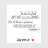 Medusa awaynowe Horror 4MMHead Bphrases Diecut 25 シール (シート)