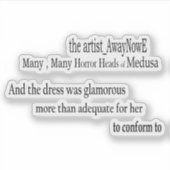 Medusa awaynowe Horror 4MMHead Bphrases Diecut 25 シール (正面)