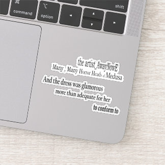 Medusa awaynowe Horror 4MMHead Bphrases Diecut 25 シール