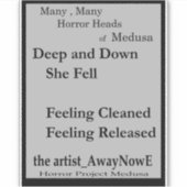 Medusa awaynowe Horror Book 11MMHeads Phrases 2025 シール (正面)