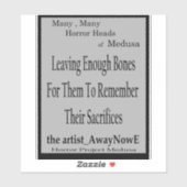 Medusa awaynowe Horror Book 12MMHeads Phrases 2025 シール (シート)