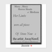 Medusa awaynowe Horror Book 13MMHeads Phrases 2025 シール (シート)