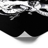 Medusa Blackworkタトゥーフラッシュ ポスター (角)