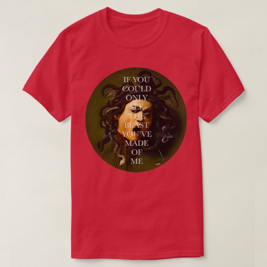medusa by caravaggio tシャツ (デザイン正面)