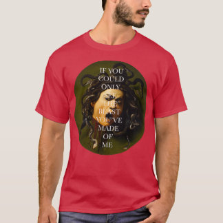 medusa by caravaggio tシャツ
