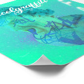 Medusa - Cyan Eutitic Poster by xcelgraffiti ポスター (角)