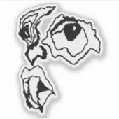 Medusa the artist_awaynowe Horror 11MMHeads Diecut シール (正面)