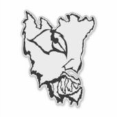 Medusa the artist_awaynowe Horror 12MMHeads Diecut シール (正面)