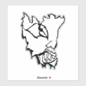 Medusa the artist_awaynowe Horror 12MMHeads Diecut シール (シート)