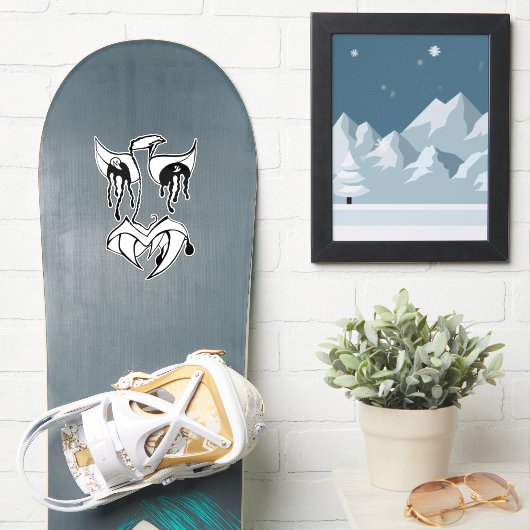 Medusa the artist_awaynowe Horror 14MMHeads Diecut シール (スノーボード)