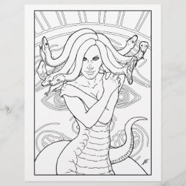 Medusa The Gorgon – カラーリングページ