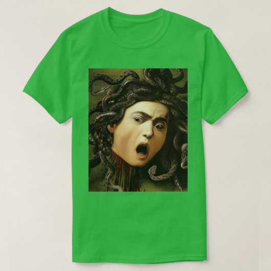 Medusas Head by Caravaggio  Tシャツ (デザイン正面)