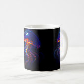 Méduse Lumineuse Océan Nocturne コーヒーマグカップ (正面右)