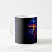 Méduse Lumineuse Océan Nocturne コーヒーマグカップ (正面左)