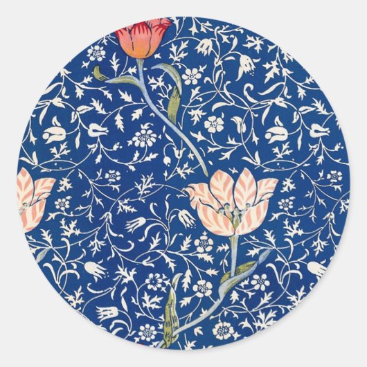 Medway Pattern (1885) William Morris著 ラウンドシール (正面)