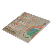 Medynet-Abouの王の宮殿の浅浮き彫りの タイル (側面)