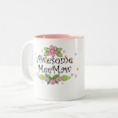 MeeMawの素晴らしいTシャツ ツートーンマグカップ (正面左)