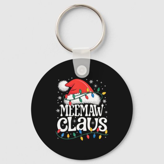 Meemaw Claus Funny Xmas Christmas Grandma Holiday  キーホルダー (正面)
