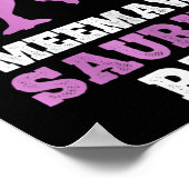 Meemaw-saurus Rex Dino Dinosaur Meemawsaurus Funny ポスター (角)