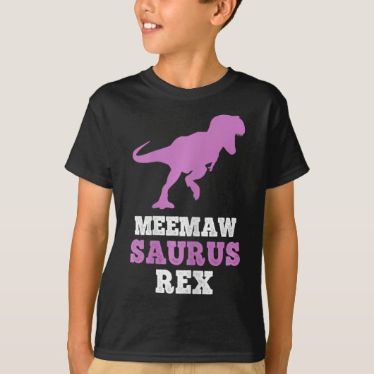 Meemaw-saurus Rex Dino Dinosaur Meemawsaurus Funny Tシャツ (正面)