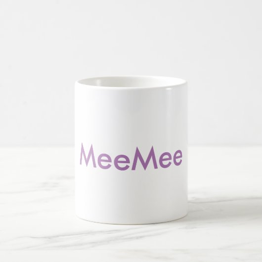 "MeeMee"のコーヒー・マグ コーヒーマグカップ (中央)