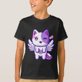 Meemeow Cute Cat Plu-shirt  Tシャツ (正面)