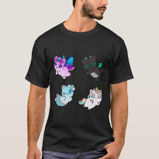 Meeows Aphmau cat plushステッカーパックステッカー.png Tシャツ