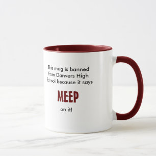 MeepのマグはDanversの高等学校から禁止されます マグカップ