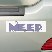 MEEP! バンパーステッカー (車上)
