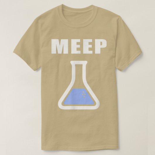 Meep Beaker Funny Science Eperiment Lab Test Tube Tシャツ (デザイン正面)