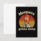 Meepers  gonna meep サンキューカード (正面/裏面)