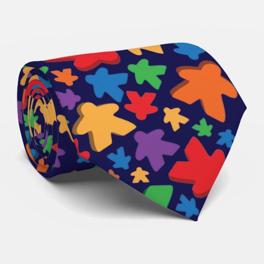 Meepleのタイ ネクタイ (ロール)