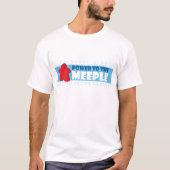 Meepleへの力-人のT Tシャツ (正面)