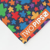 Meepleパターン毛布 フリースブランケット (角)