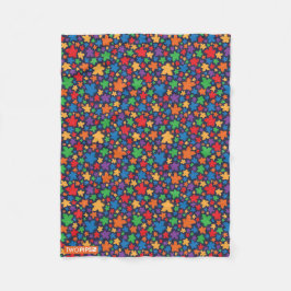 Meepleパターン毛布 フリースブランケット