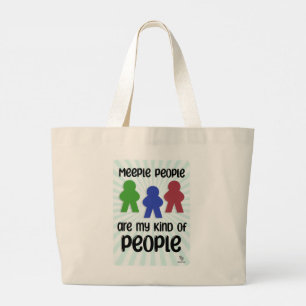 Meeple People Epic Fun Board Game Motto ラージトートバッグ
