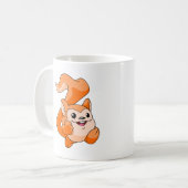 Meercaのオレンジ コーヒーマグカップ (正面左)