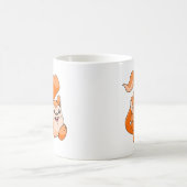 Meercaのオレンジ コーヒーマグカップ (中央)