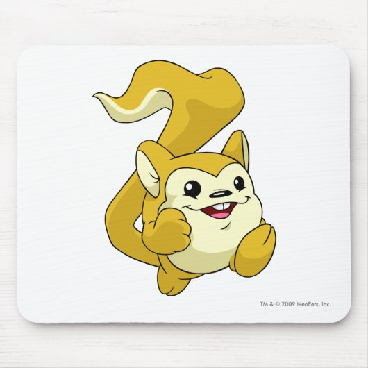 Meercaの黄色 マウスパッド (正面)