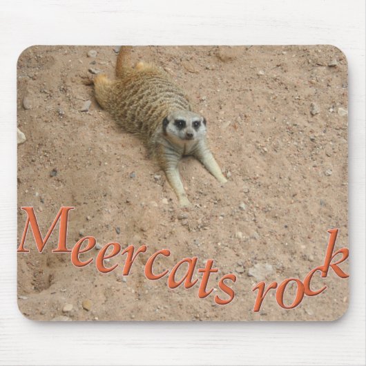 Meercatsの石のmousepad マウスパッド (正面)
