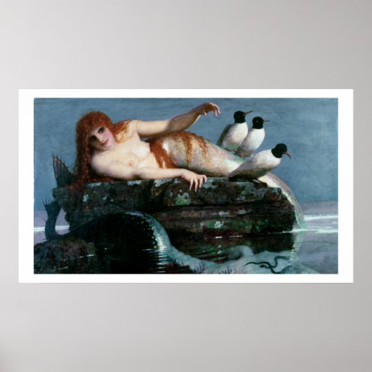 Meerestille (Calm Sea), 1886-87 (oil on panel) ポスター (正面)